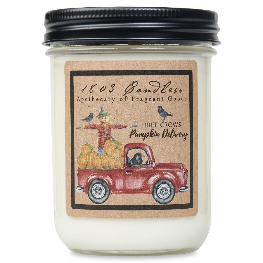 Three Crows Pumpkin Delivery Soy Candle | 14oz