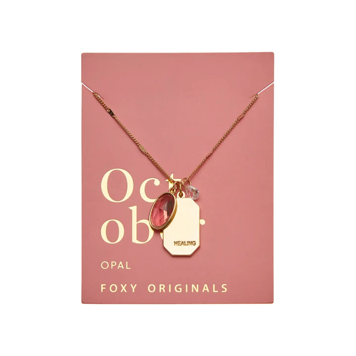 October Birthstone Necklace
