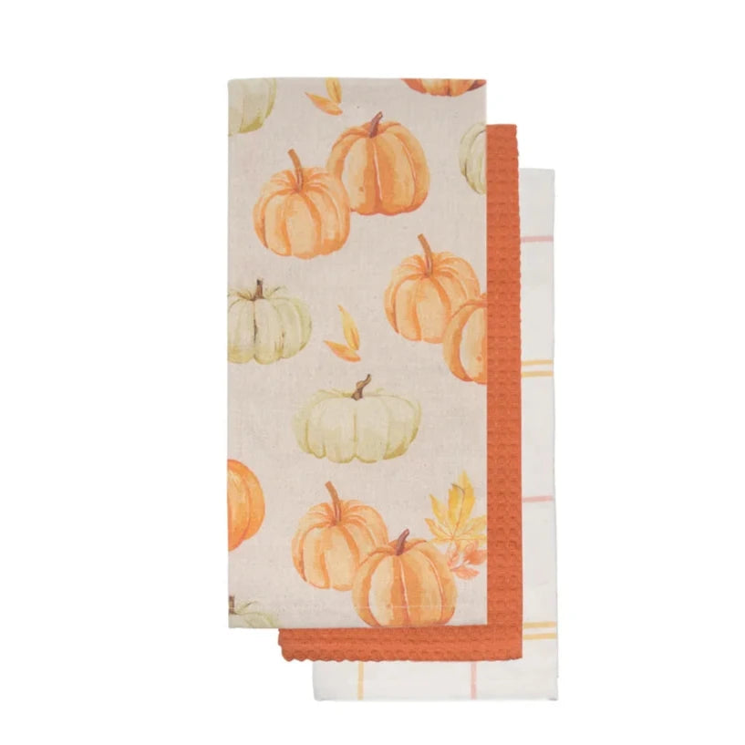 Teatowel - Pumpkin Patch (Set/3)