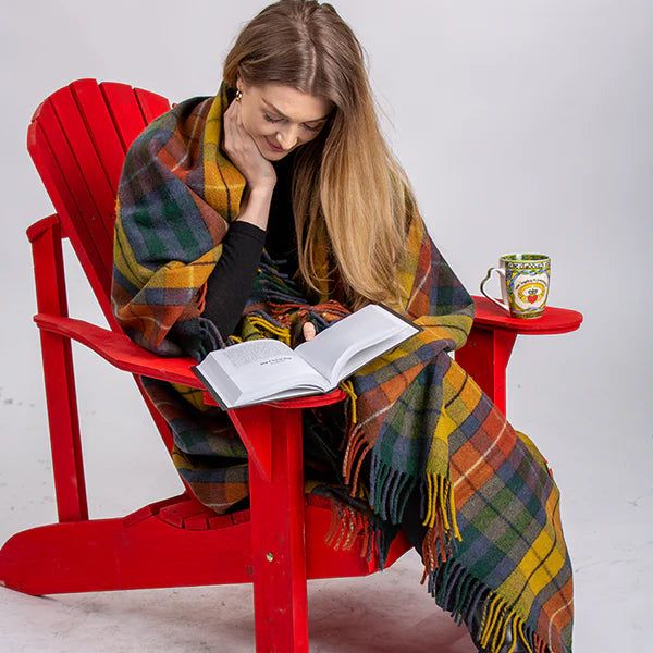 Merino Wool Tartan Blanket | Antique Buchanan