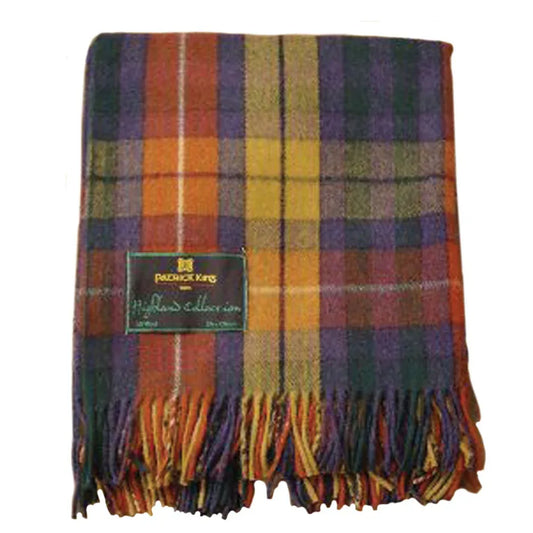 Merino Wool Tartan Blanket | Antique Buchanan