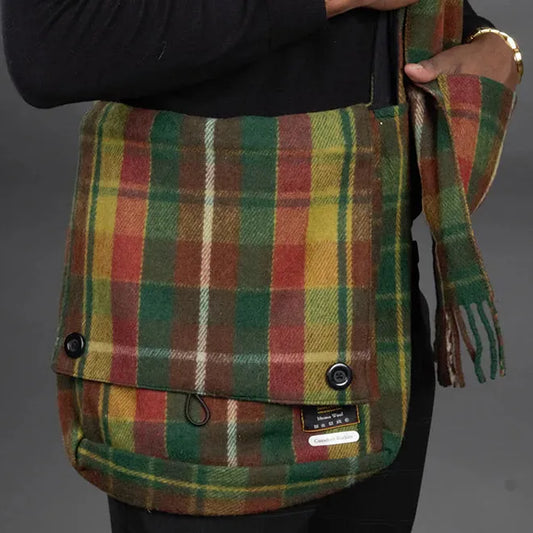 Keri Tartan Messenger Bag | Canadian Rookies
