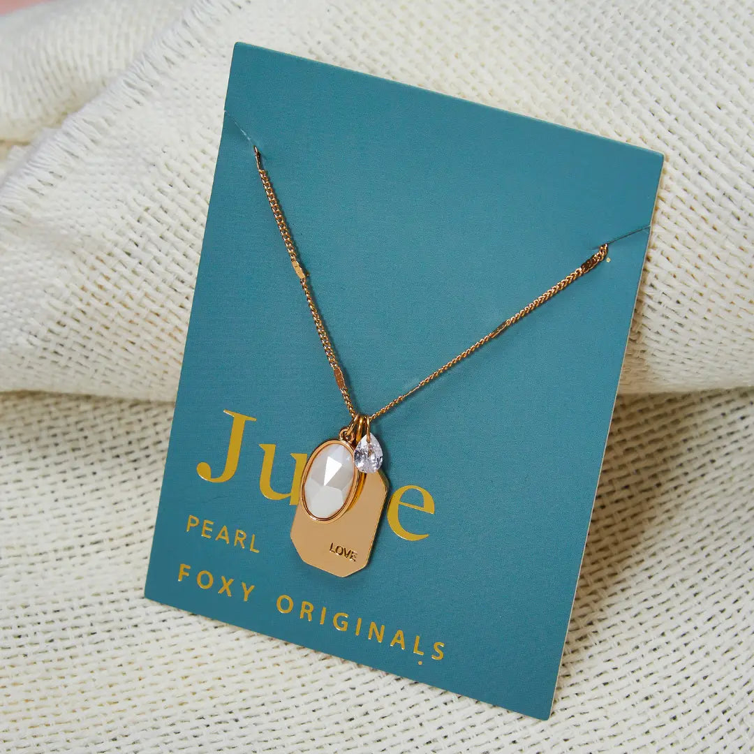 June Birthstone Necklace