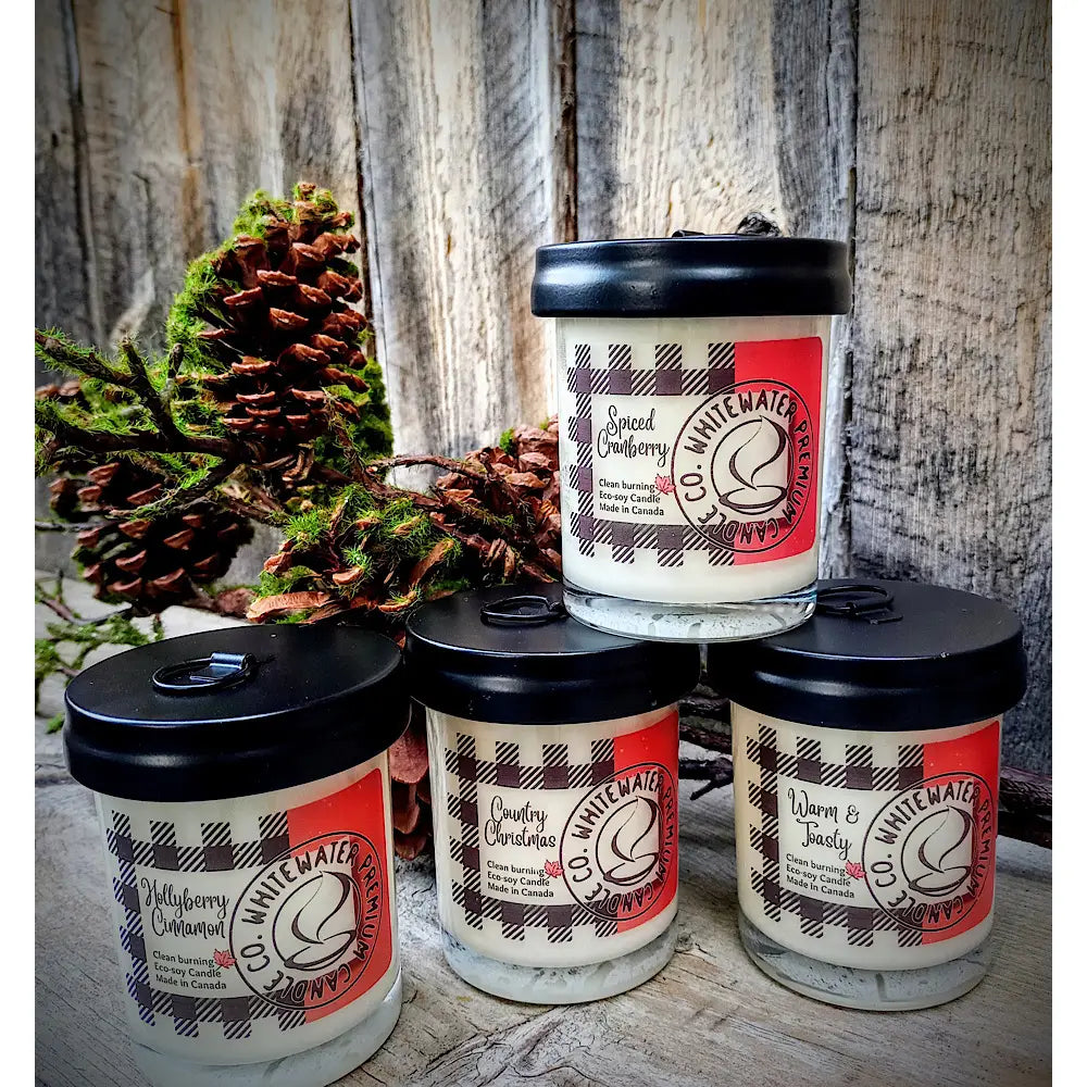 Christmas Plaid 10 oz Soy Candle
