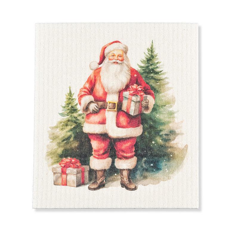 Swedish Dishcloth - Classic Santa