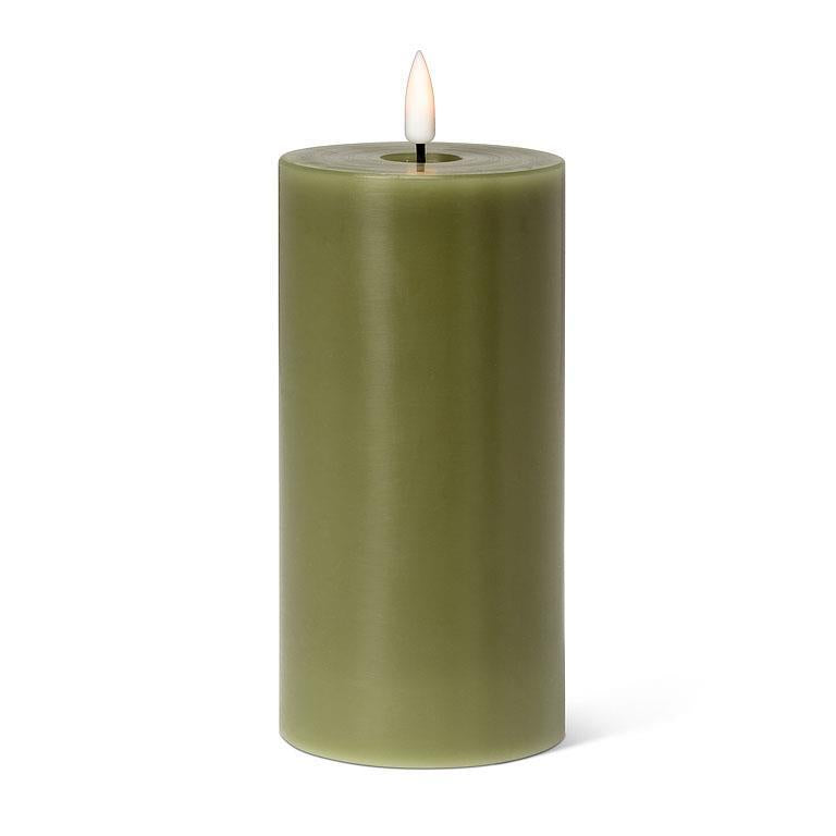 LED Pillar Candle - 3x6" | Green