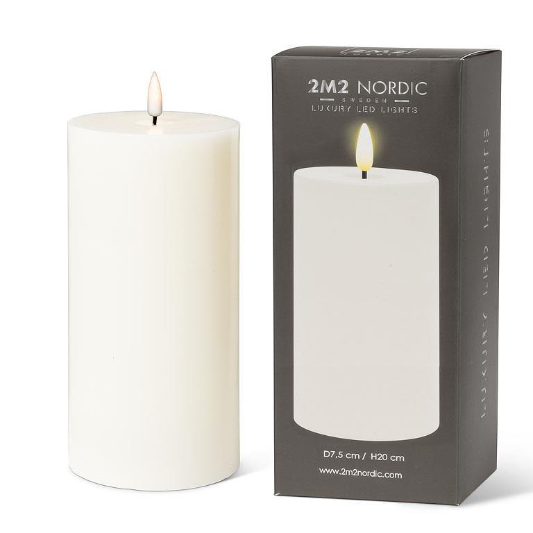 LED Pillar Candle - 4x8" | Sand