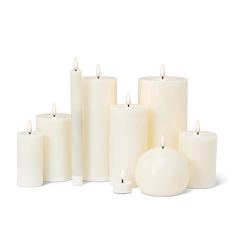 LED Pillar Candle - 4x8" | Sand