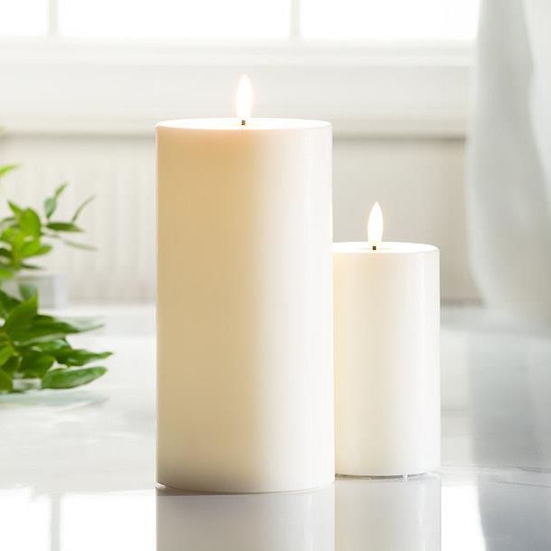 LED Pillar Candle - 4x8" | Sand