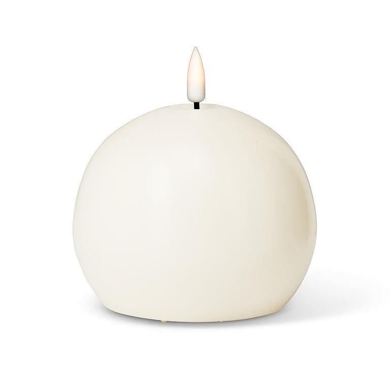 LED Ball Candle - 4" | Sand