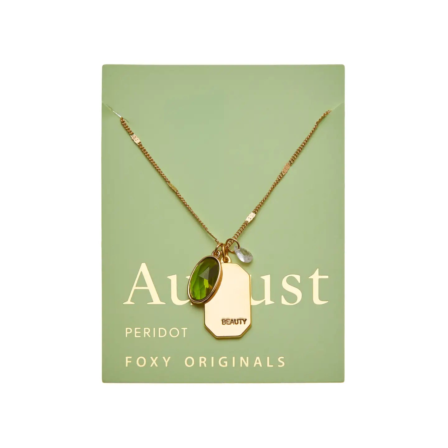 August Birthstone Necklace