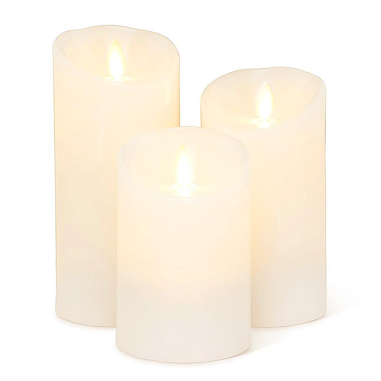 Medium Ivory Reallite Candle (Flameless)