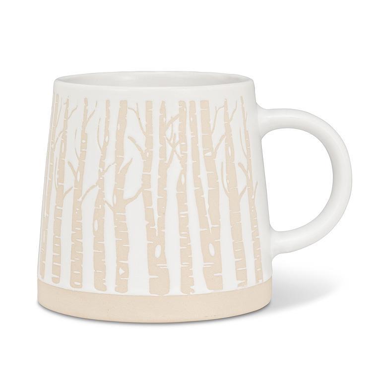 Wide Base Mug - Birch Tree