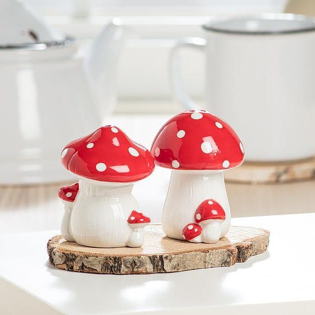 Red Dot Mushroom Salt & Pepper