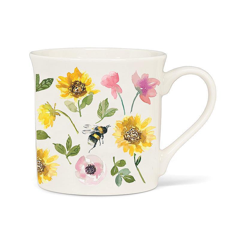 Sunflowers & Bees Flared Mug
