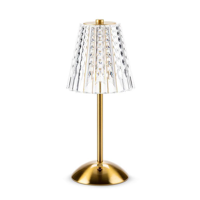 Crystal Shade LED Table Lamp | Gold