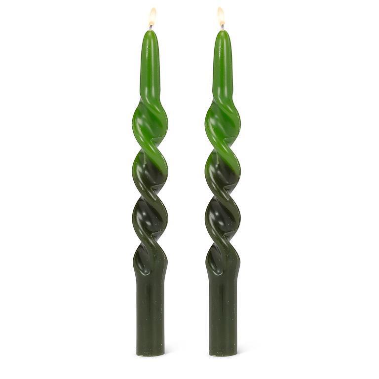 Spiral 2-Tone Taper | Green