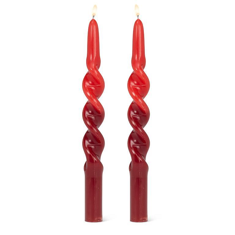 Spiral 2-Tone Taper | Red