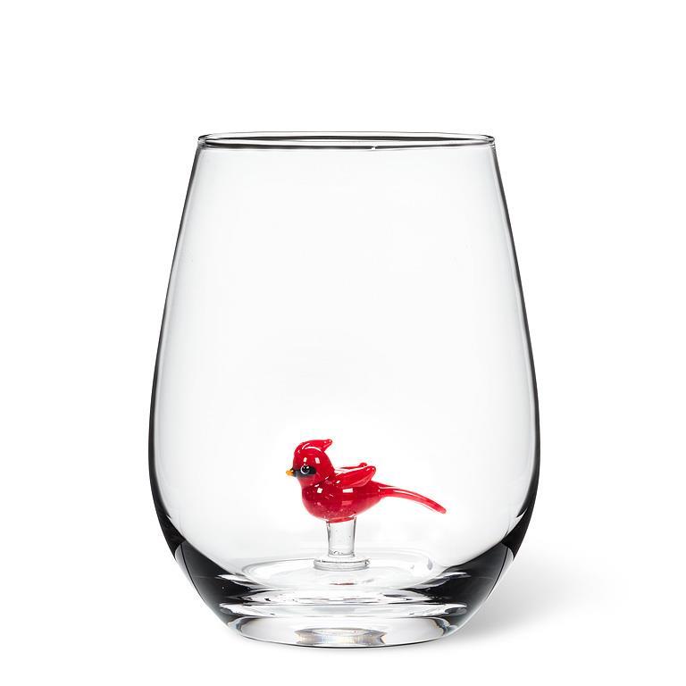 Cardinal Icon Stemless Wine Glass