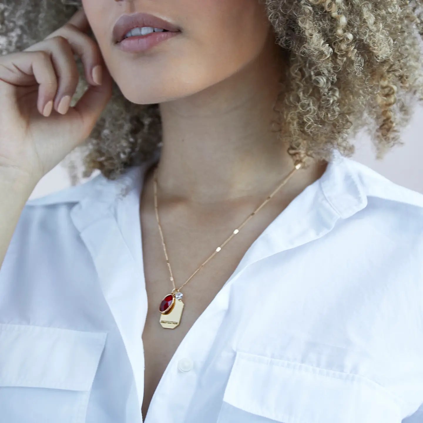 January Birthstone Necklace