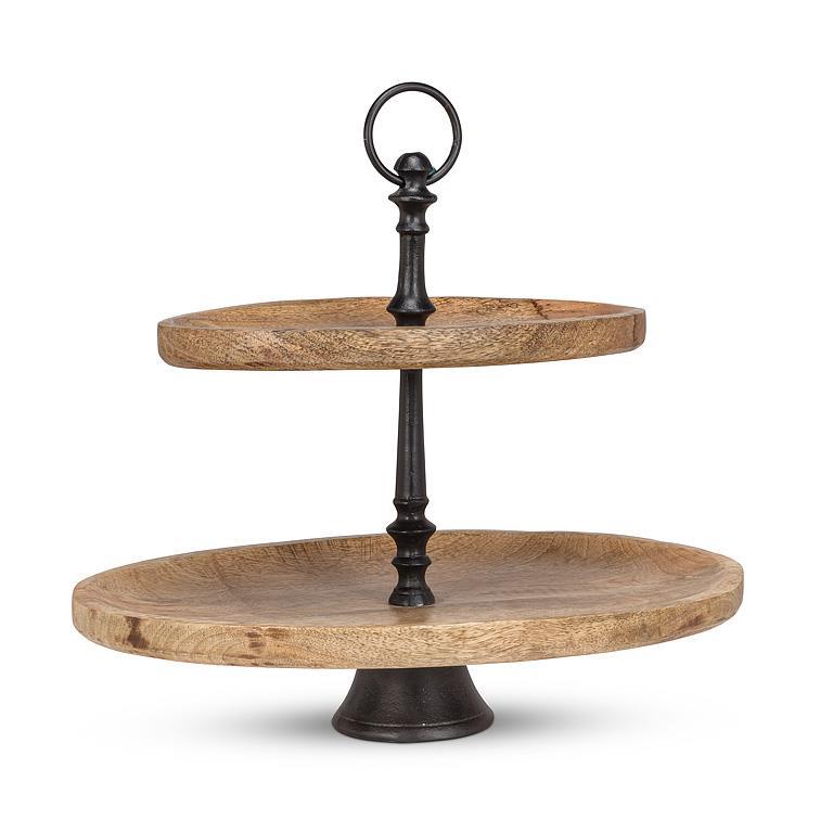 Oval 2-Tier Pedestal