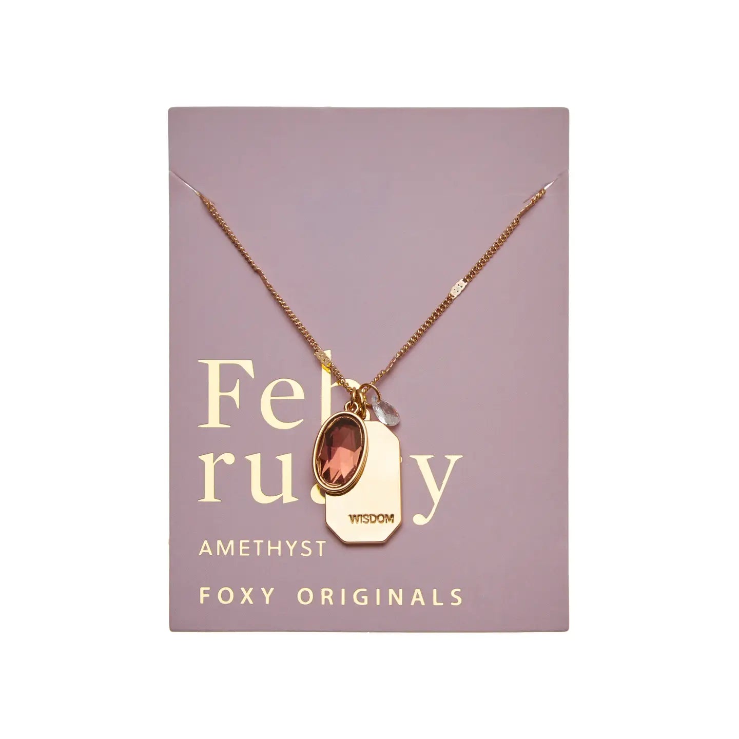 February Birthstone Necklace