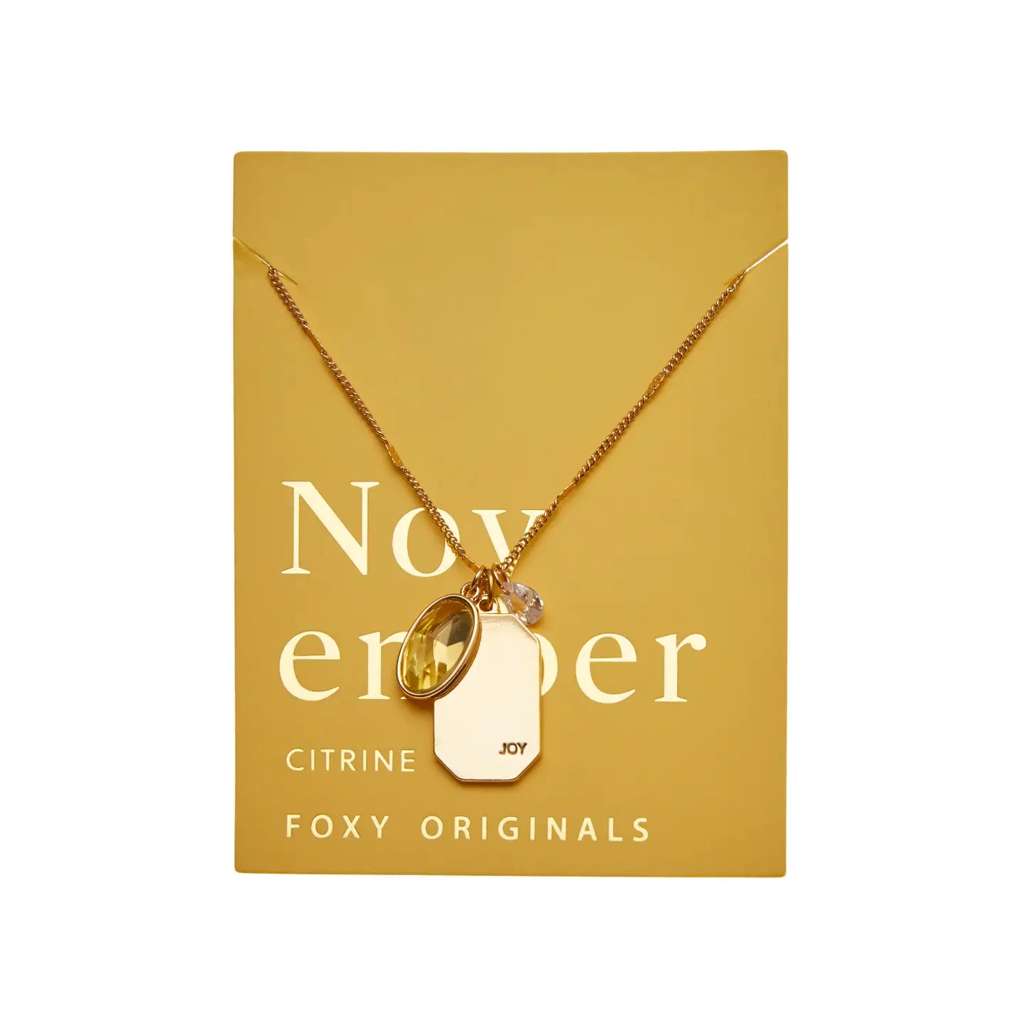 November Birthstone Necklace