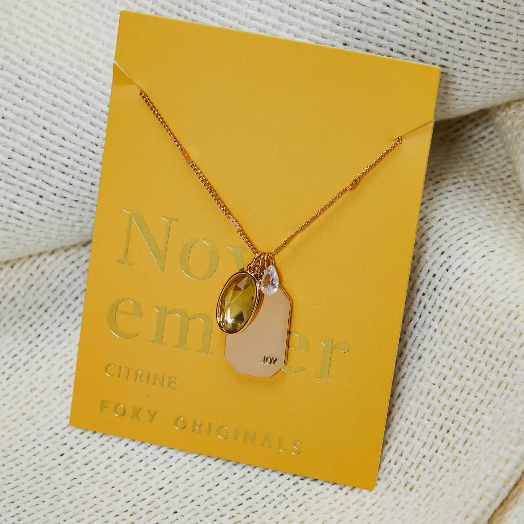 November Birthstone Necklace