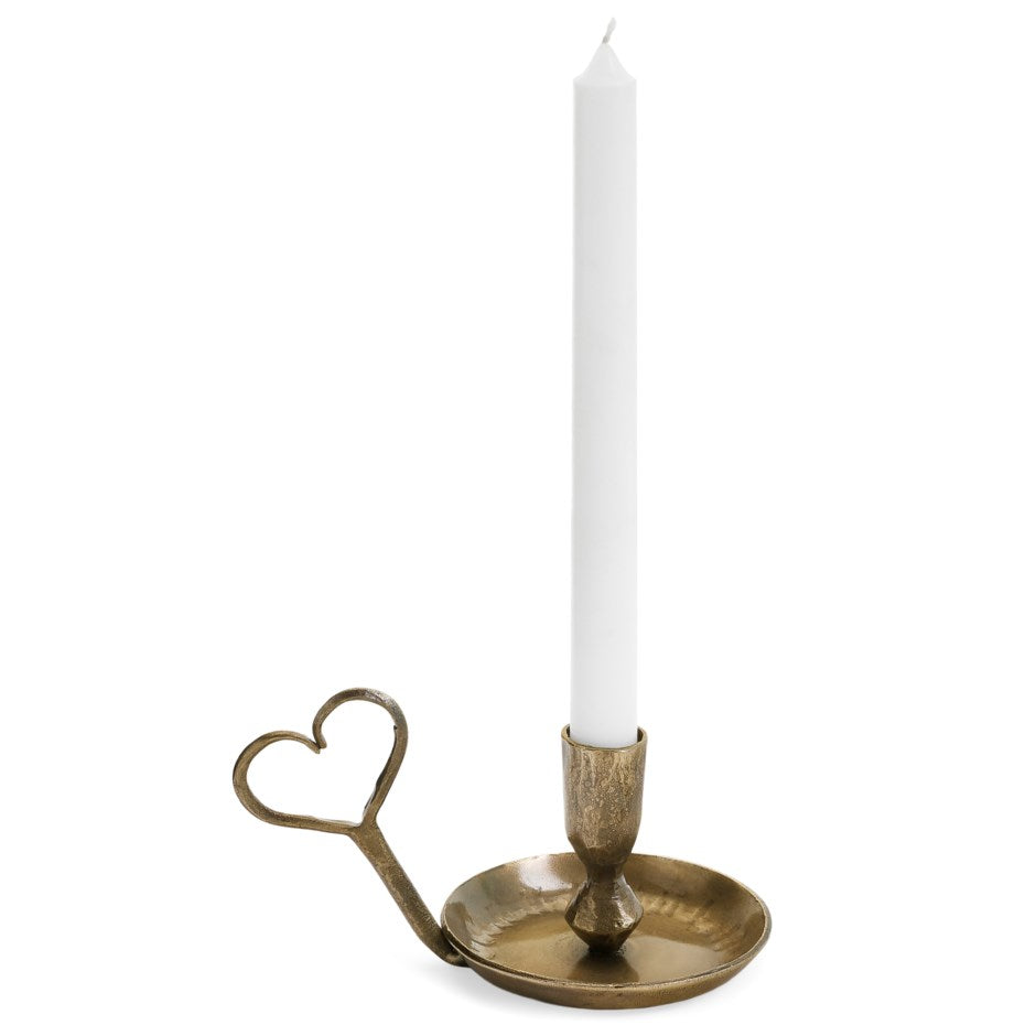 Candle Holder w/Heart Handle