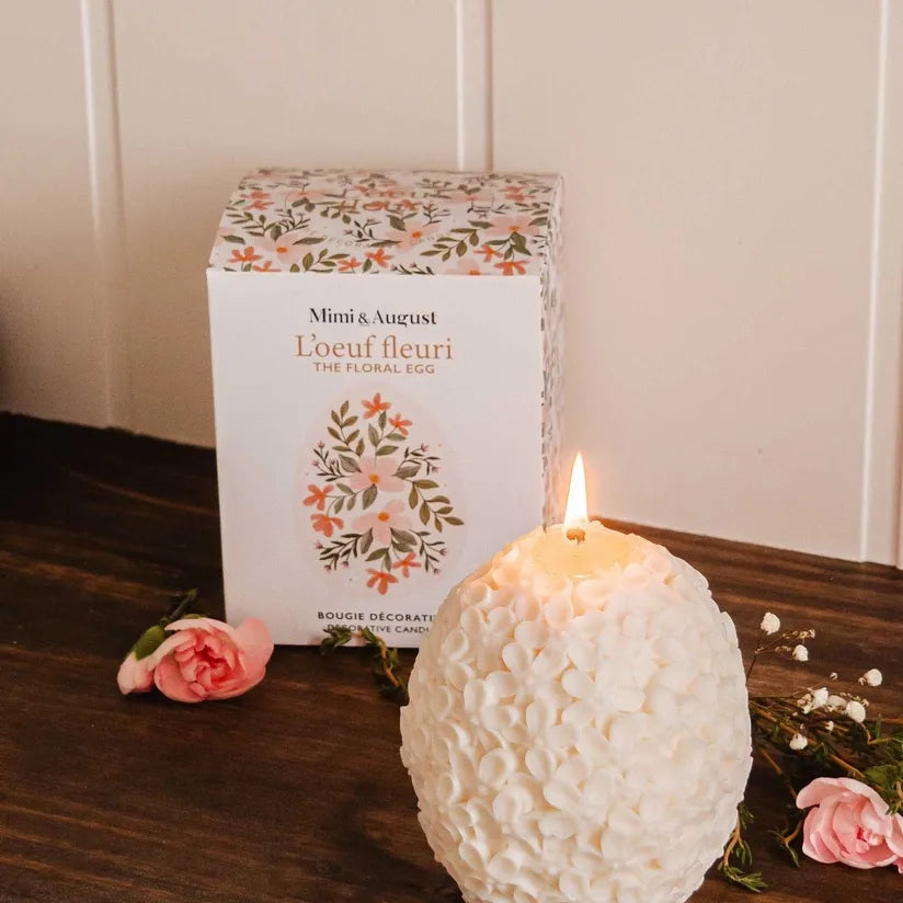 The Floral Egg Candle