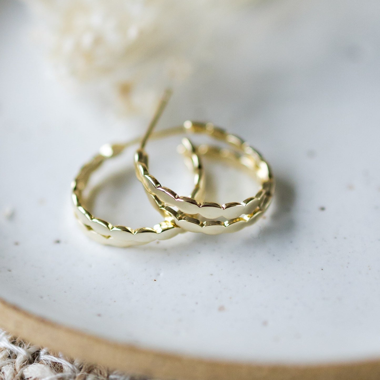 Bella Curio Hoops - Gold