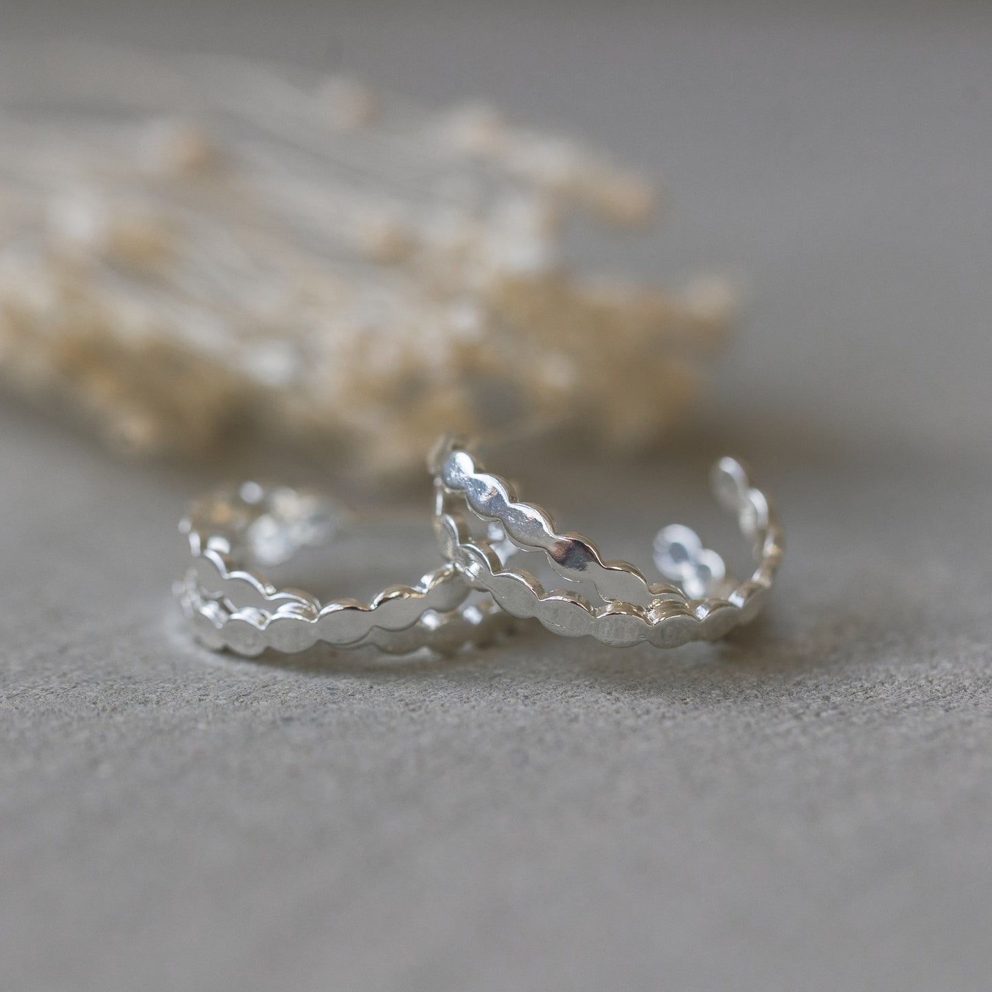Bella Curio Hoops - Silver