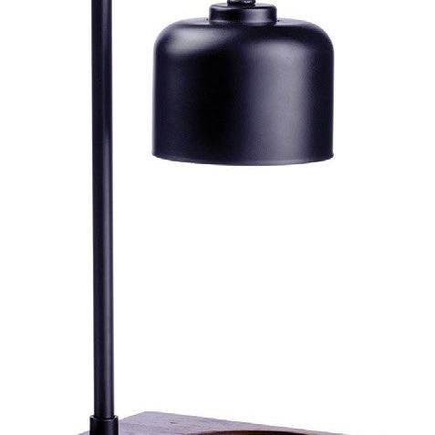Arched Lamp Candle Warmer | Black & Wood