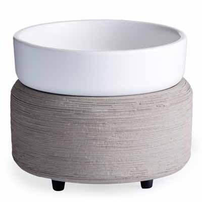 2-in-1 Classic Fragrance Warmer - Grey Texture