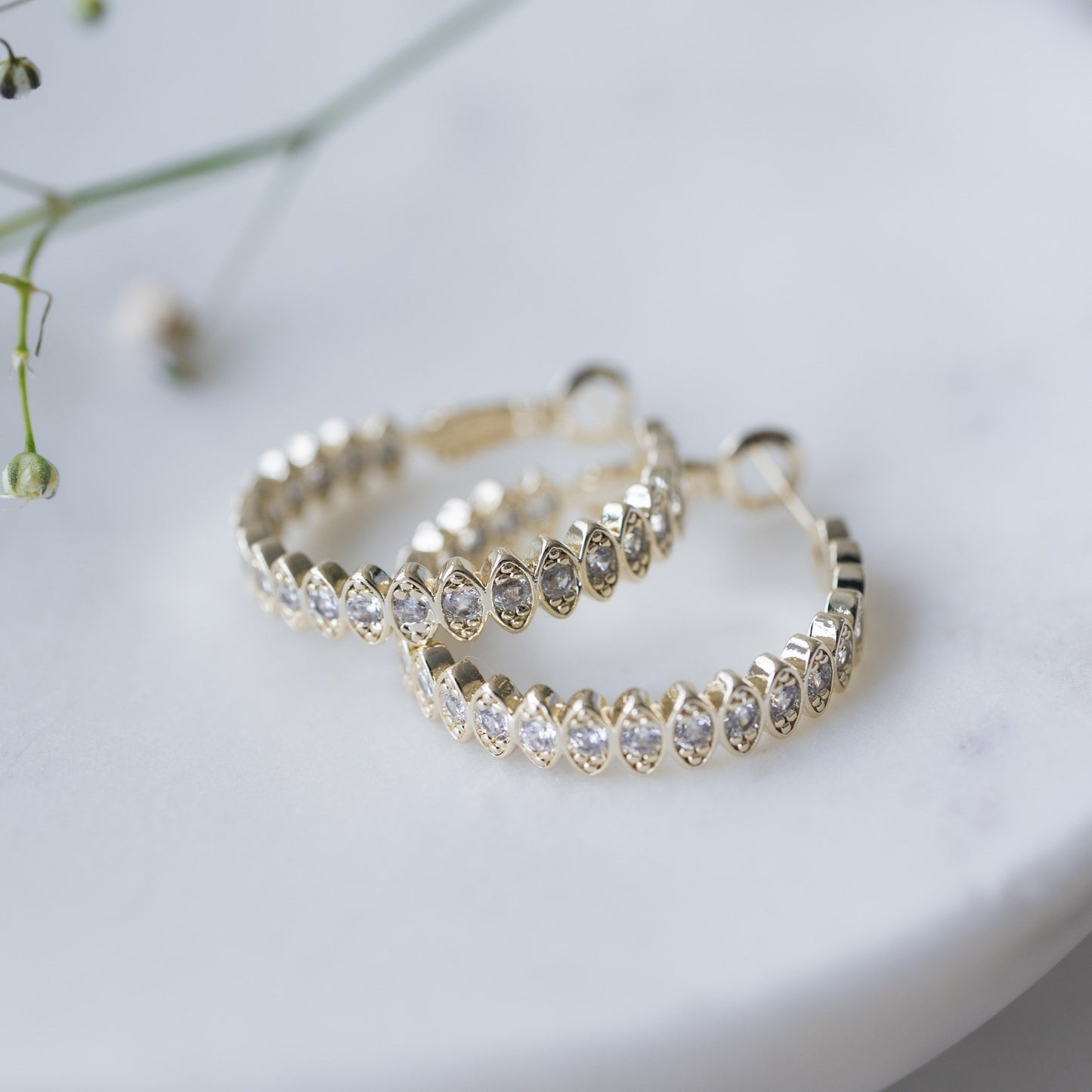 Front and Centre Hoops | Gold