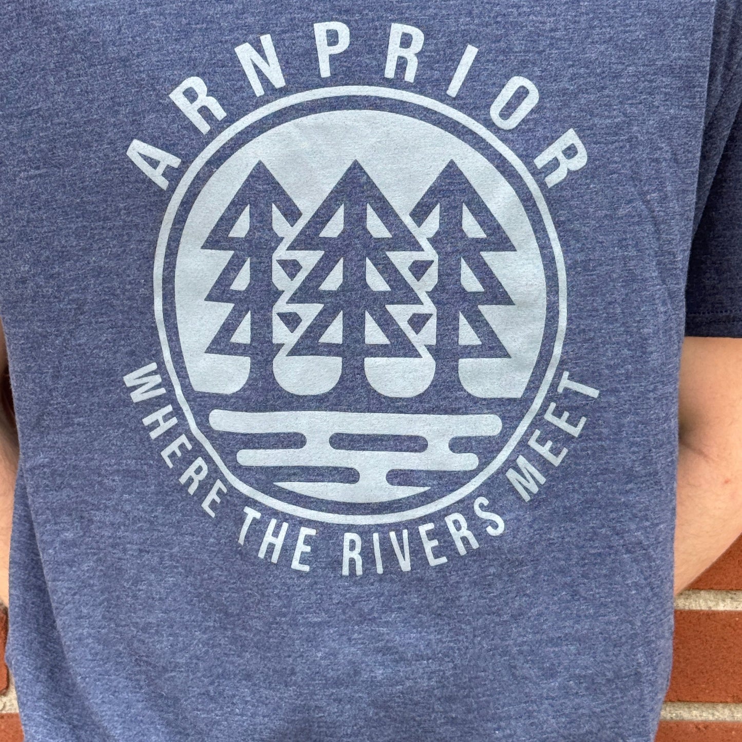 Where The Rivers Meets Tee | Heather Navy