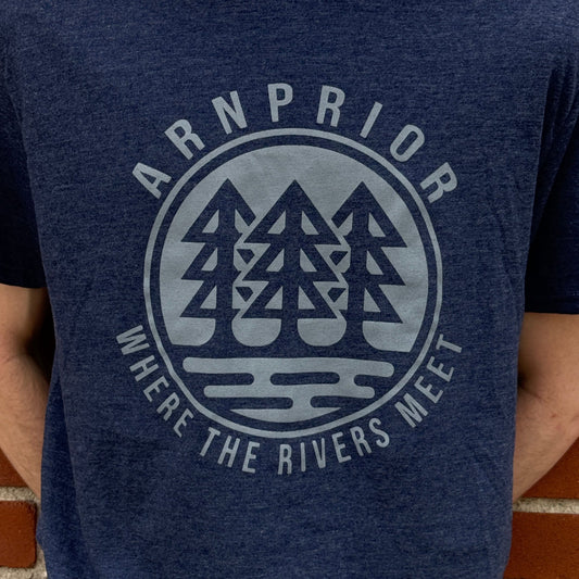 Where The Rivers Meets Tee | Heather Navy