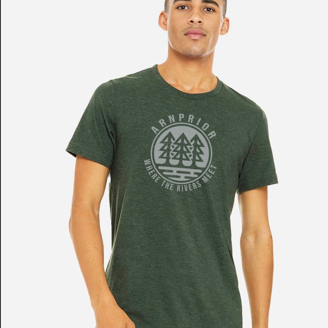 Where The Rivers Meets Tee | Heather Navy