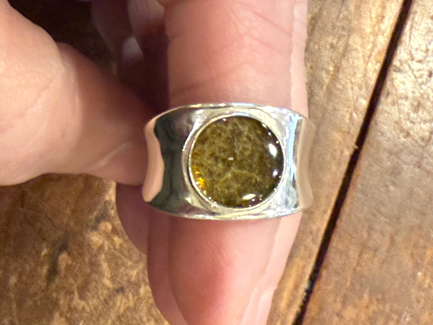 Sage Chunky Ring
