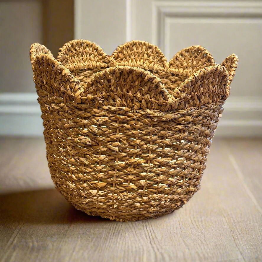 Scalloped Storage Basket