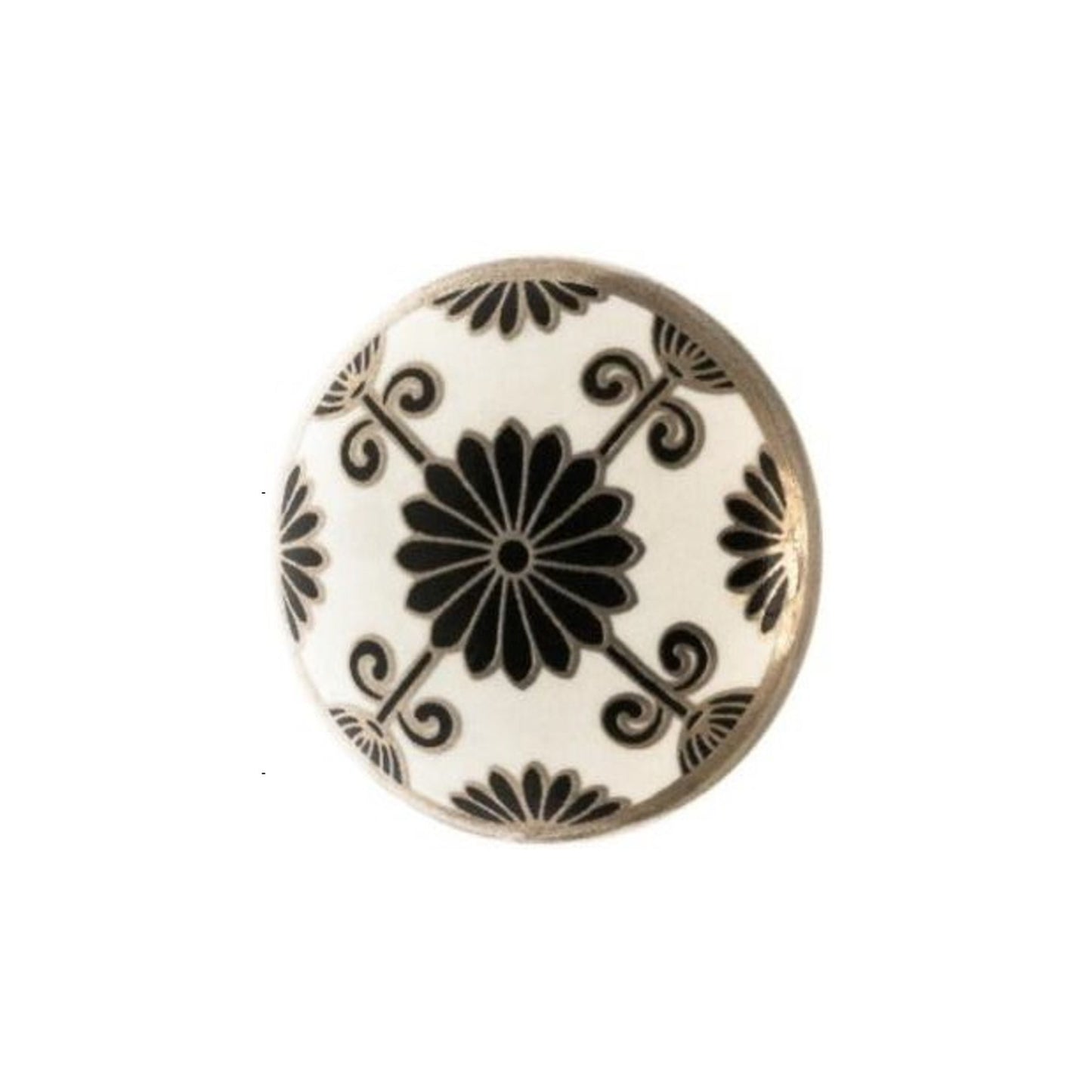 Ceramic Knob - Black & White