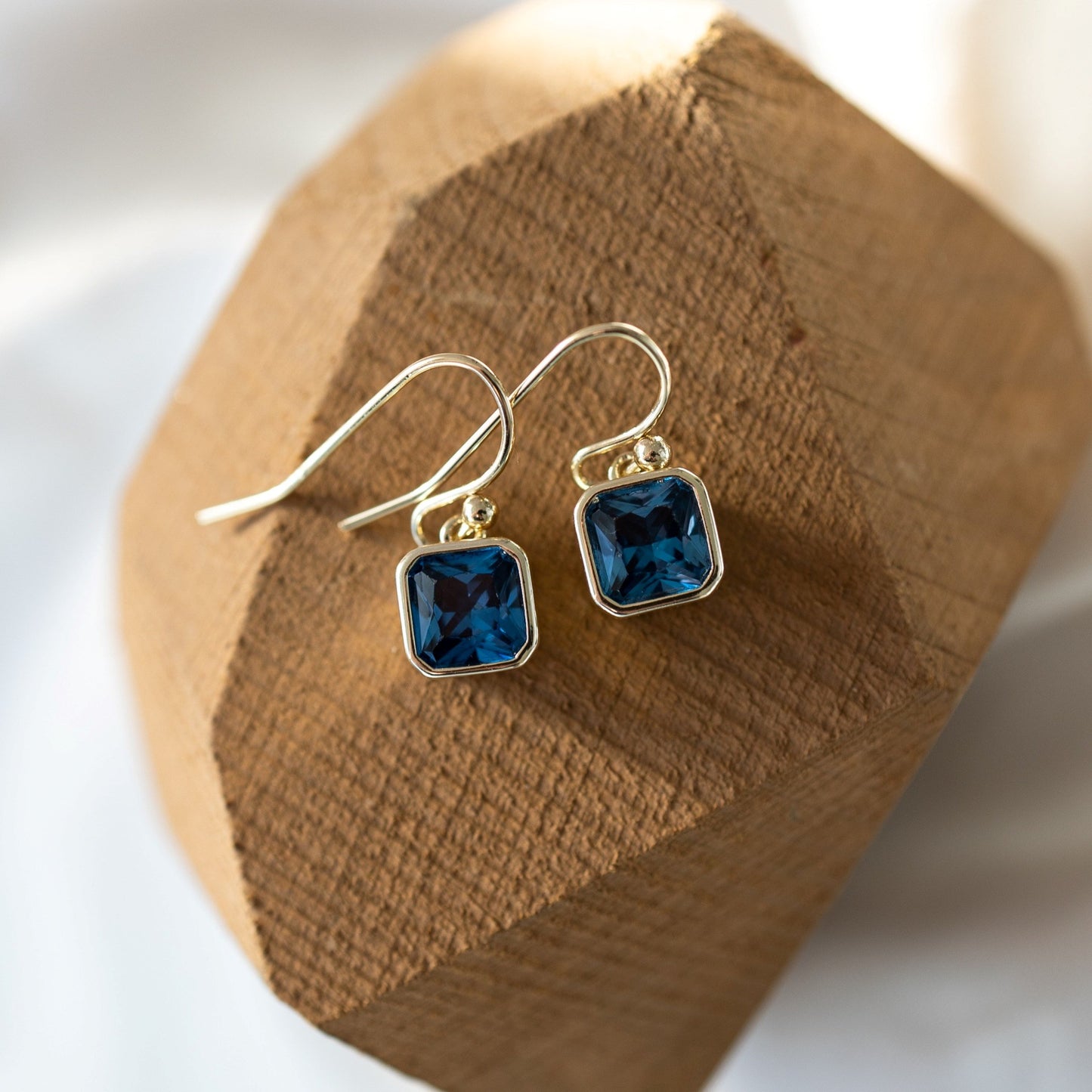Radiance Earrings - Gold/Sky Blue