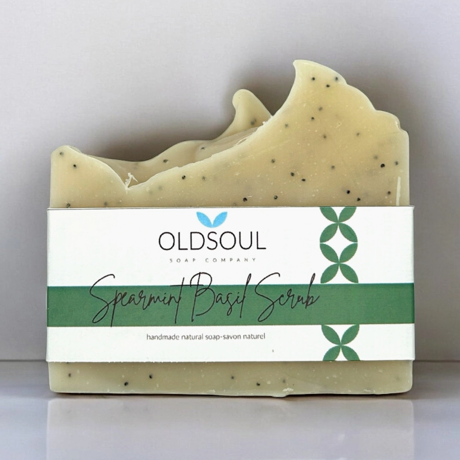 Spearmint Basil Scrub Soap