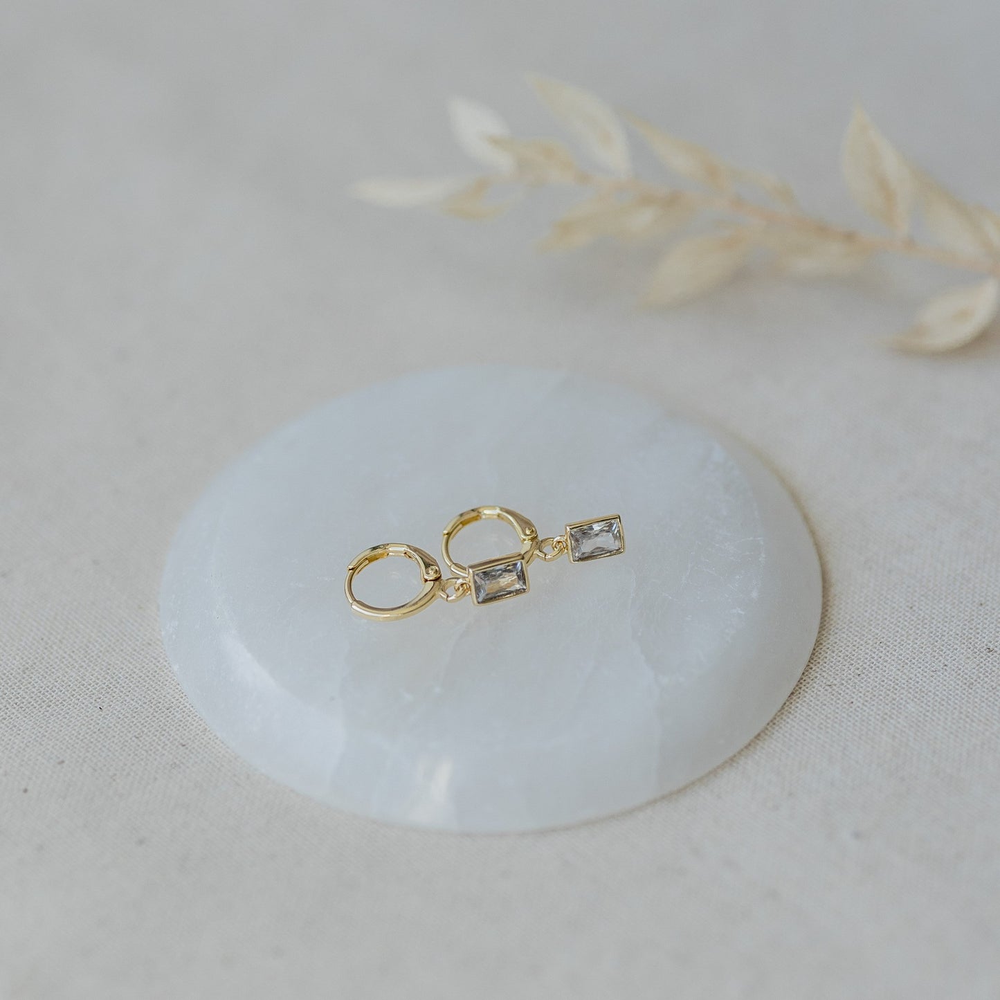 Shine Hoops - Gold/Clear