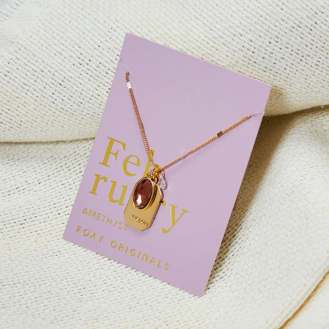 February Birthstone Necklace
