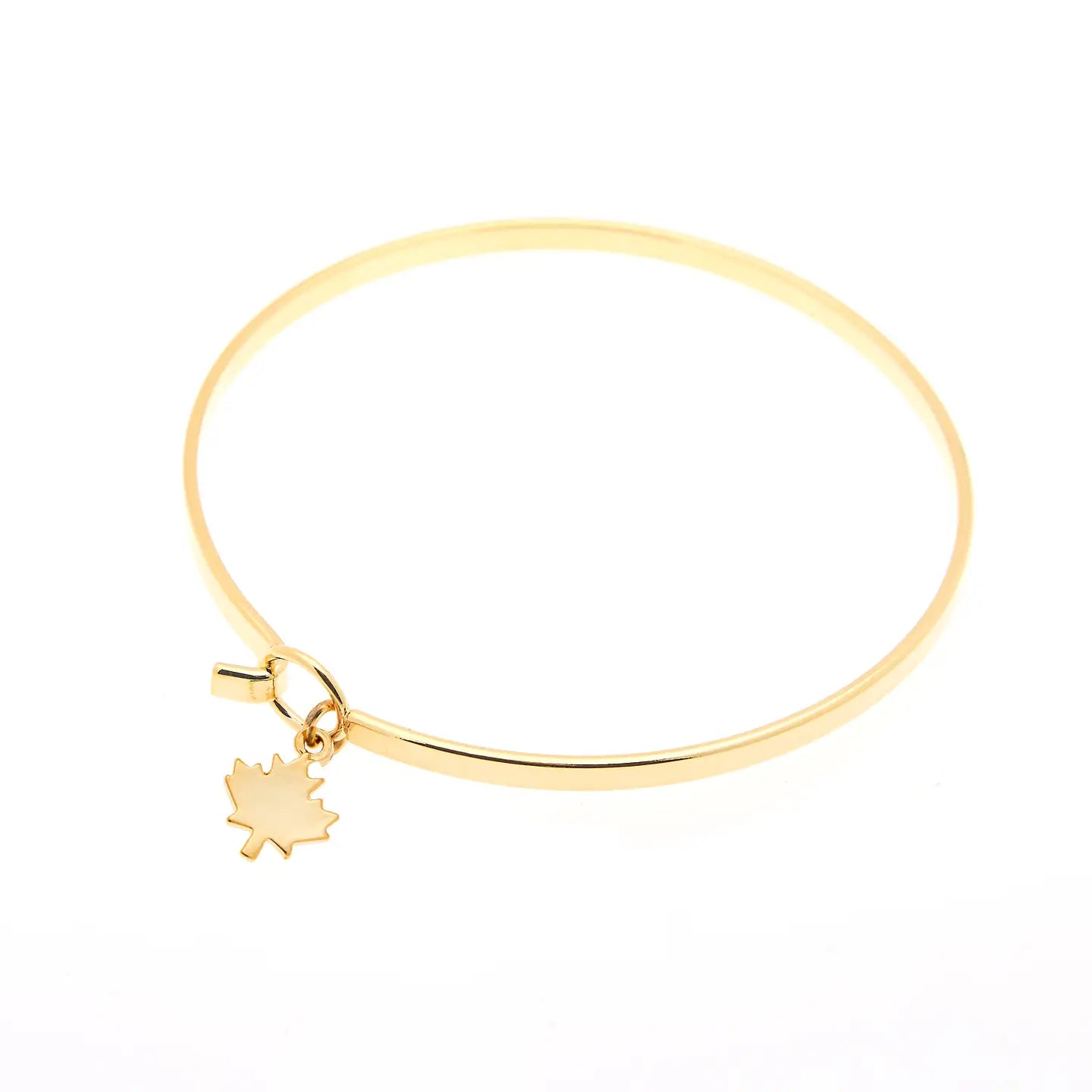 Maple Leaf Bangle | Gold