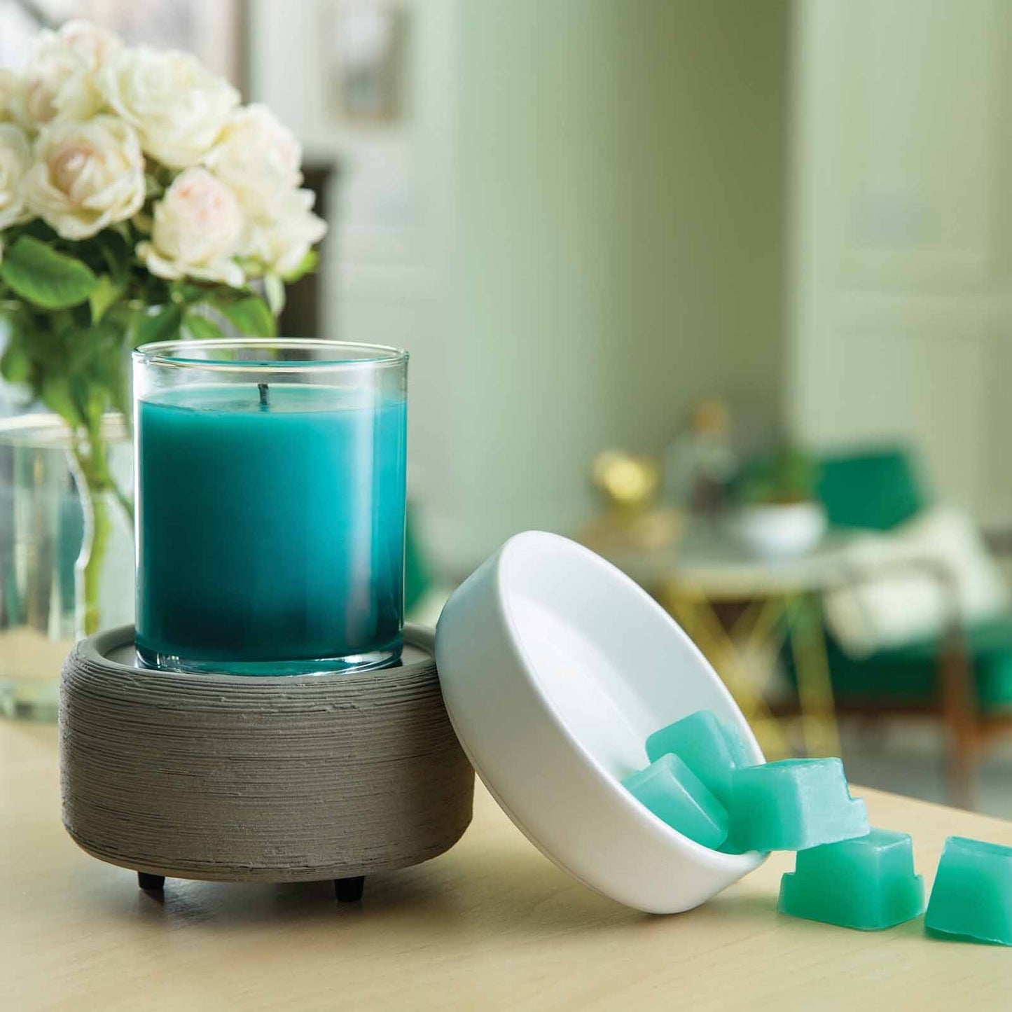2-in-1 Classic Fragrance Warmer - Grey Texture