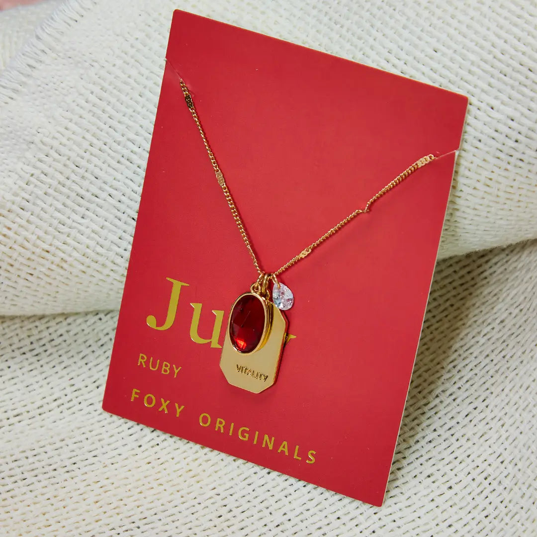July Birthstone Necklace