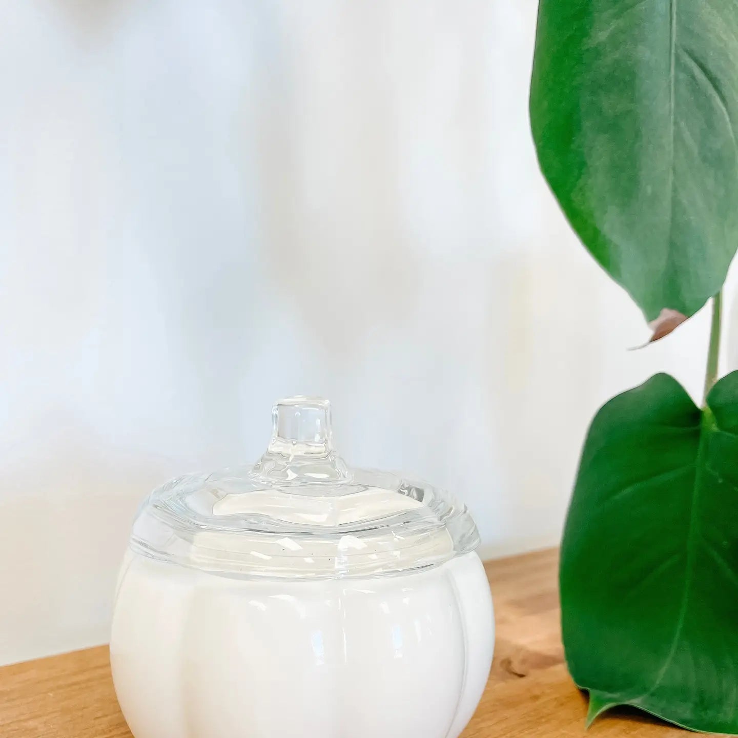 Glass Pumpkin Soy Candle