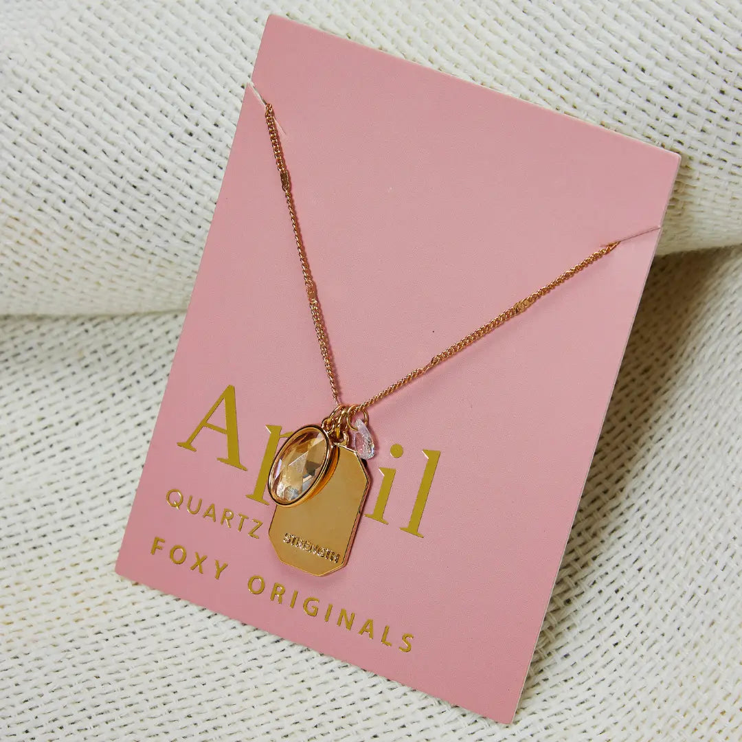 April Birthstone Necklace
